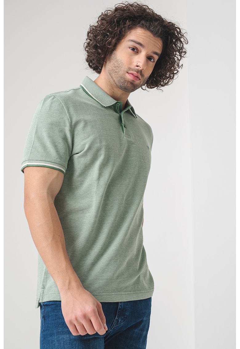 Tricou polo de bumbac cu logo discret Tricou polo de bumbac cu logo discret