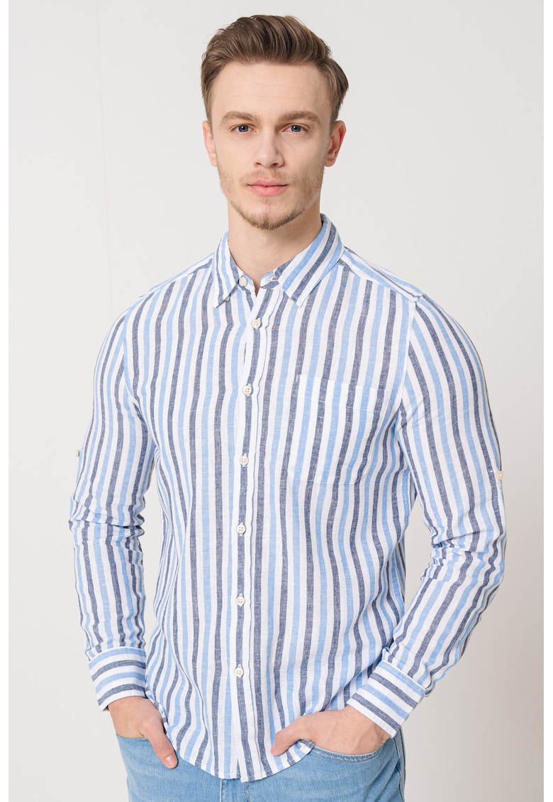 Camasa in dungi cu maneci lungi