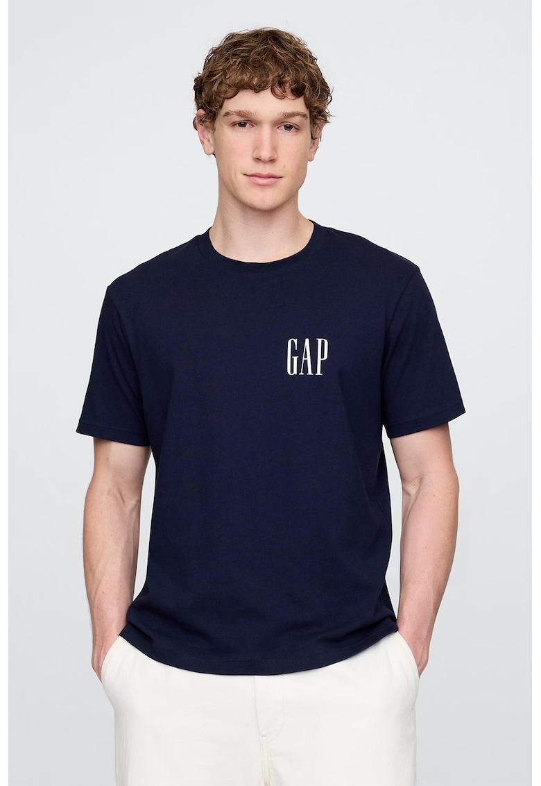 Tricou din bumbac cu imprimeu logo pe partea din spate