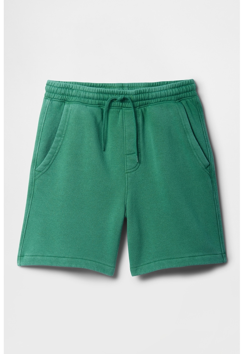 Pantaloni scurti din amestec de bumbac cu buzunare laterale