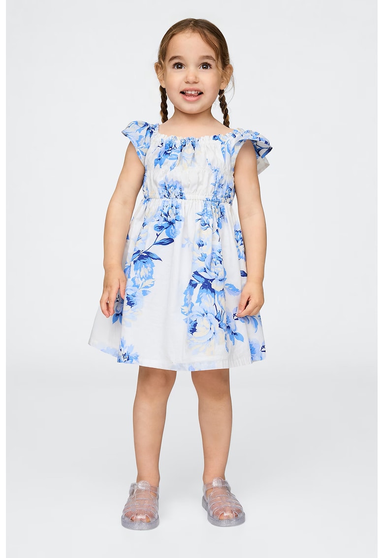 Rochie evazata cu model floral