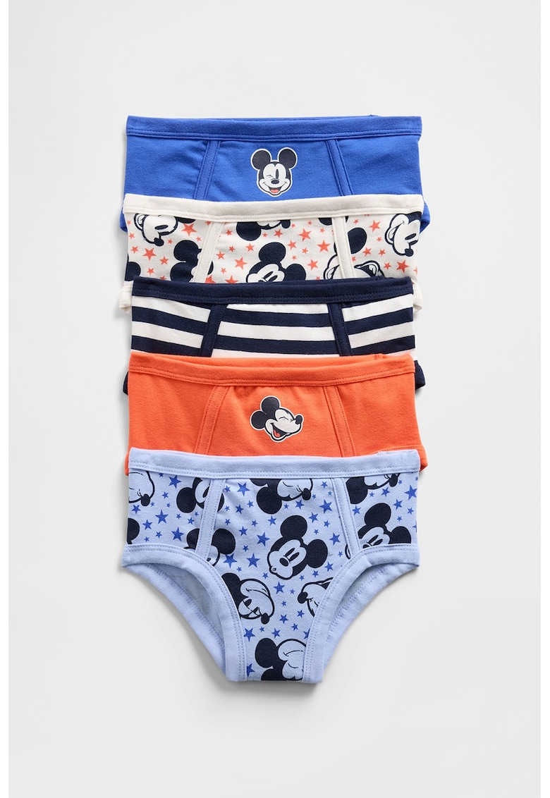 Set de chiloti din bumbac organic cu Mickey Mouse - 5 perechi Set de chiloti din bumbac organic cu Mickey Mouse - 5 perechi