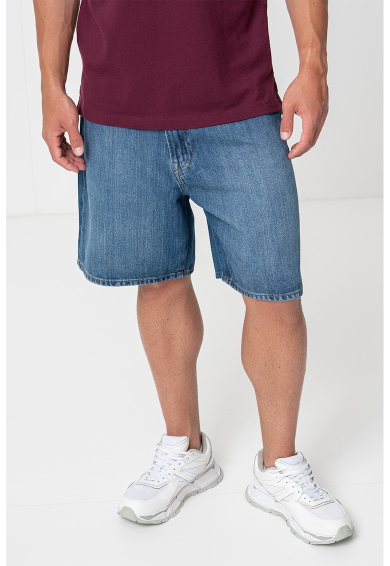 Bermude relaxed fit din amestec de lyocell