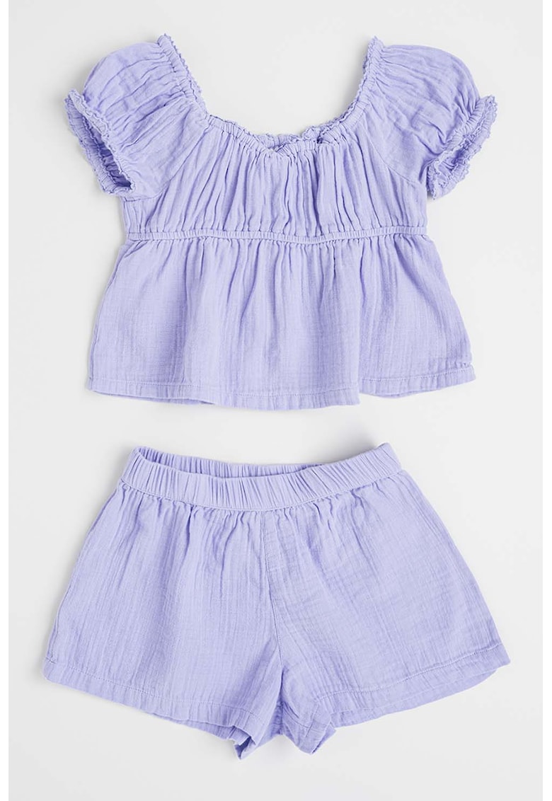 Set de bluza si pantaloni scurti