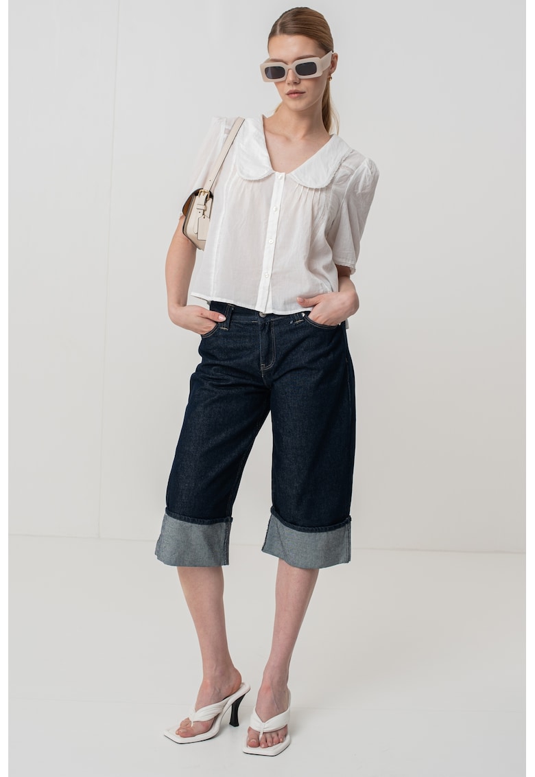 Camasa relaxed fit cu guler Peter Pan Camasa relaxed fit cu guler Peter Pan
