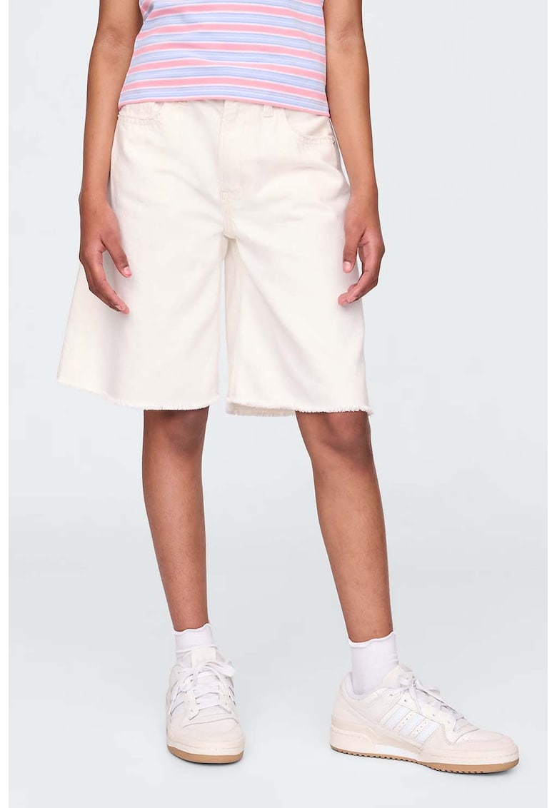 Bermude cu croiala ampla si talie ajustabila