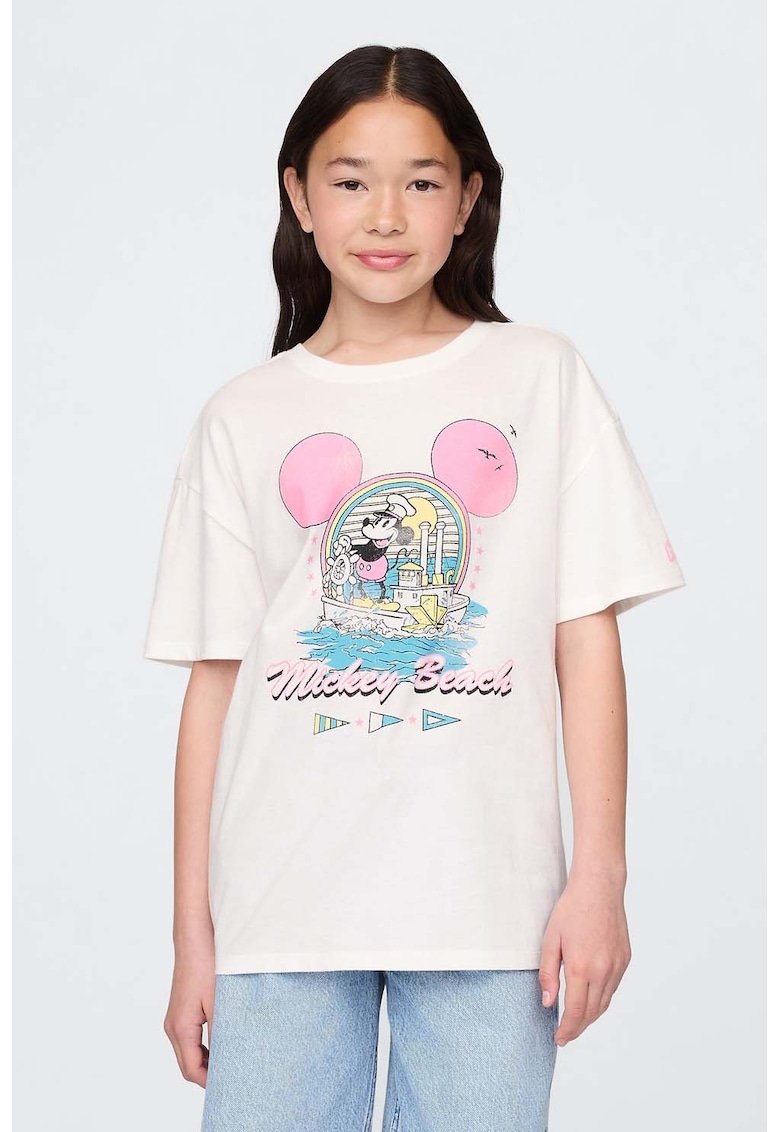 Tricou cu model tie-dye si imprimeu Minnie Mouse
