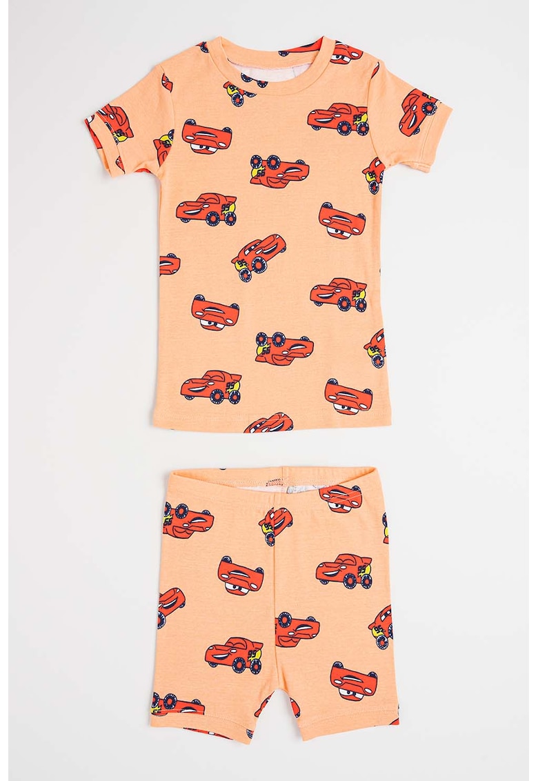 Pijama de bumbac cu pantaloni scurti