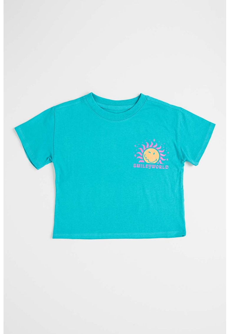 Tricou cu imprimeu grafic - Verde persan