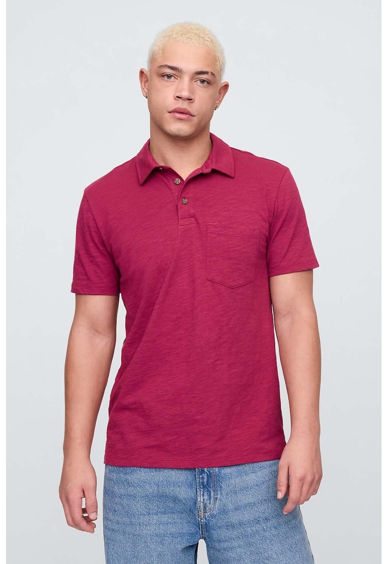 Tricou polo cu buzunar pe piept Tricou polo cu buzunar pe piept