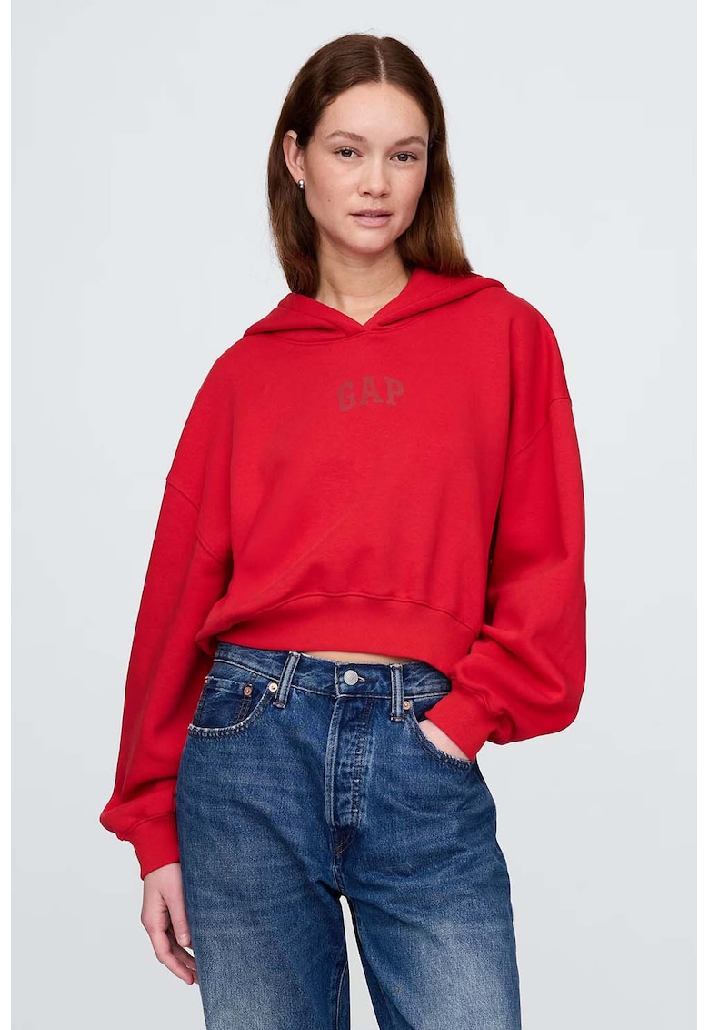 Hanorac cu logo supradimensionat Hanorac cu logo supradimensionat