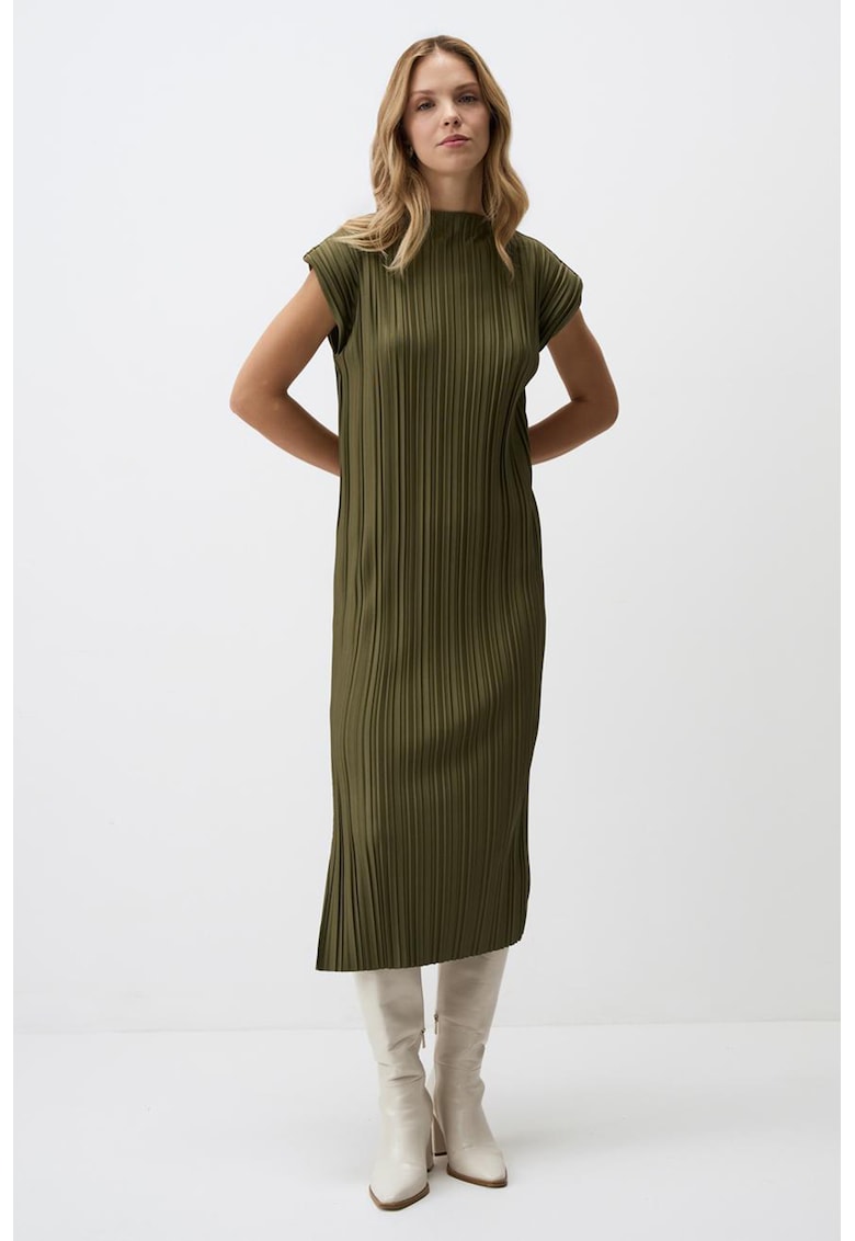 Rochie midi cu slituri laterale