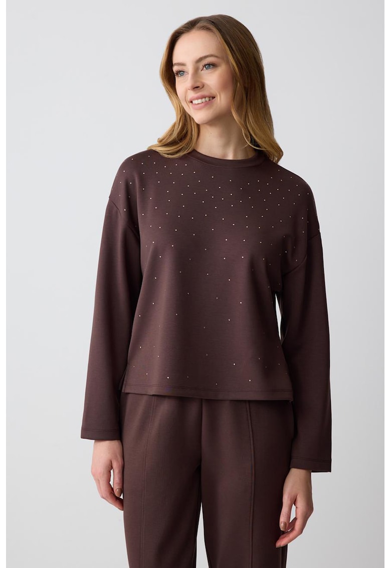 Bluza de trening uni cu decolteu la baza gatului