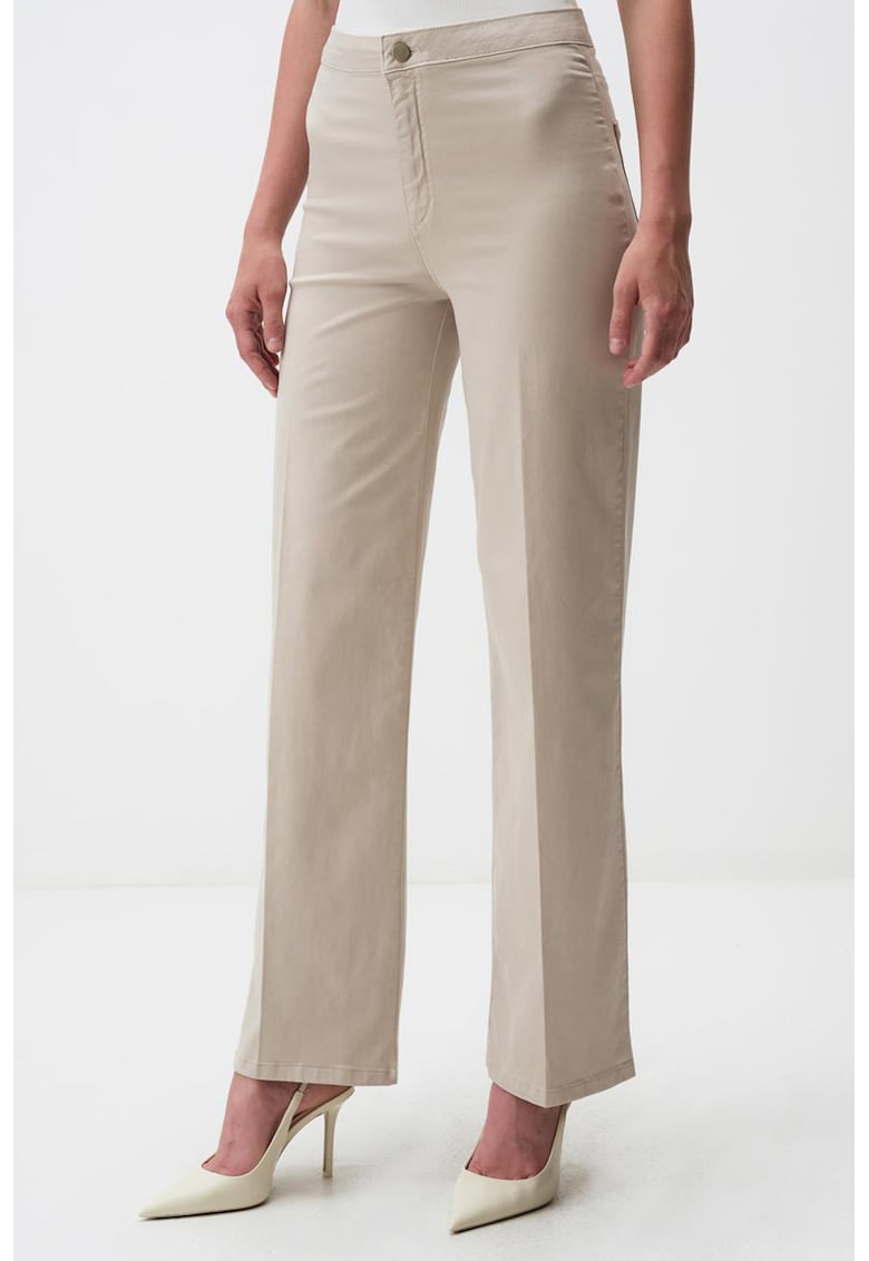 Pantaloni drepti din amestec de lyocell