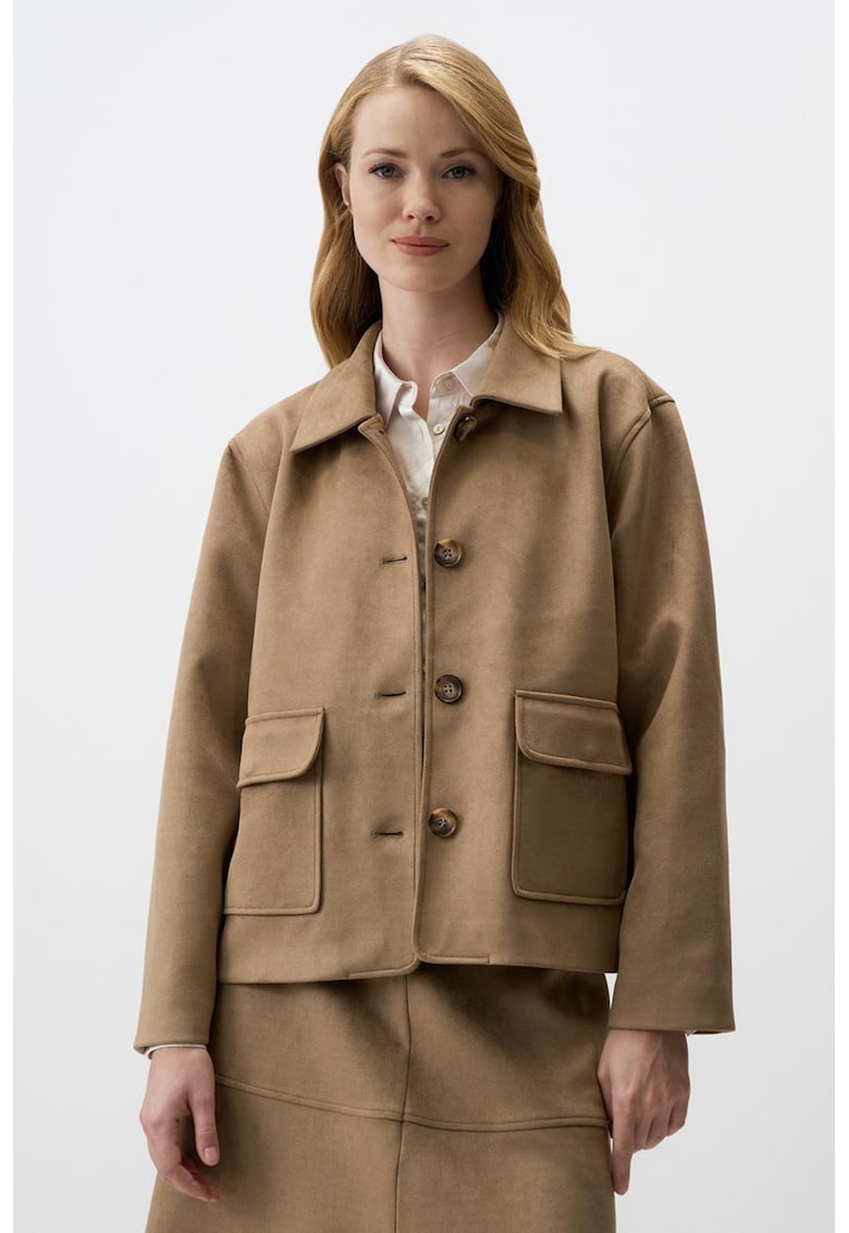 Jacheta-camasa din amestec de lycra