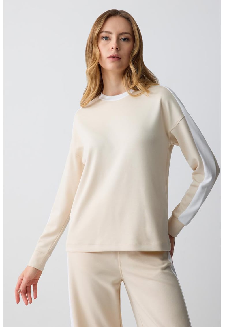 Bluza de trening lejera din amestec de modal Bluza de trening lejera din amestec de modal