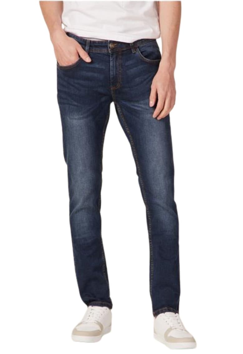 Blugi pentru barbati - bumbac/elastan - albastru -