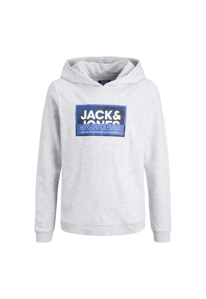 Hanorac JACK &JONES Logan Print Hood JNR 39746 - Alb