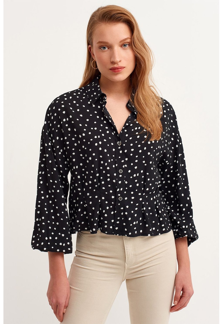 Camasa crop cu maneci lungi