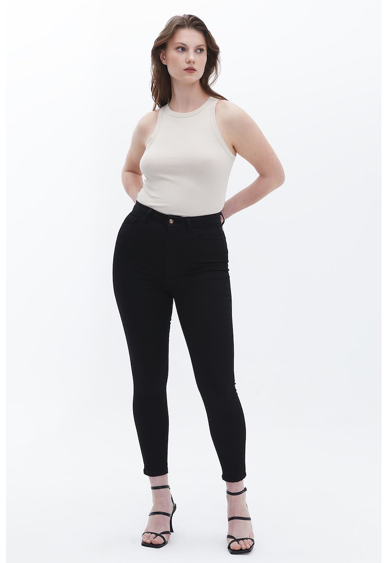 Blugi din amestec de modal - Negru