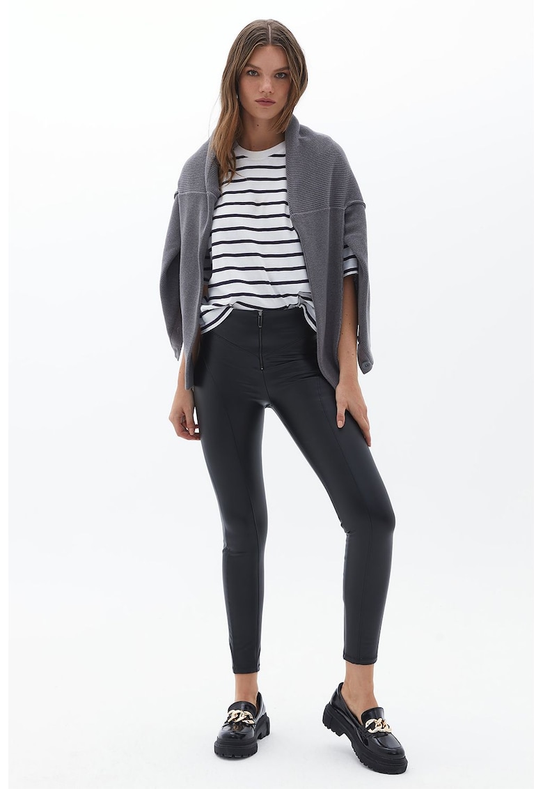 Colanti crop cu talie inalta