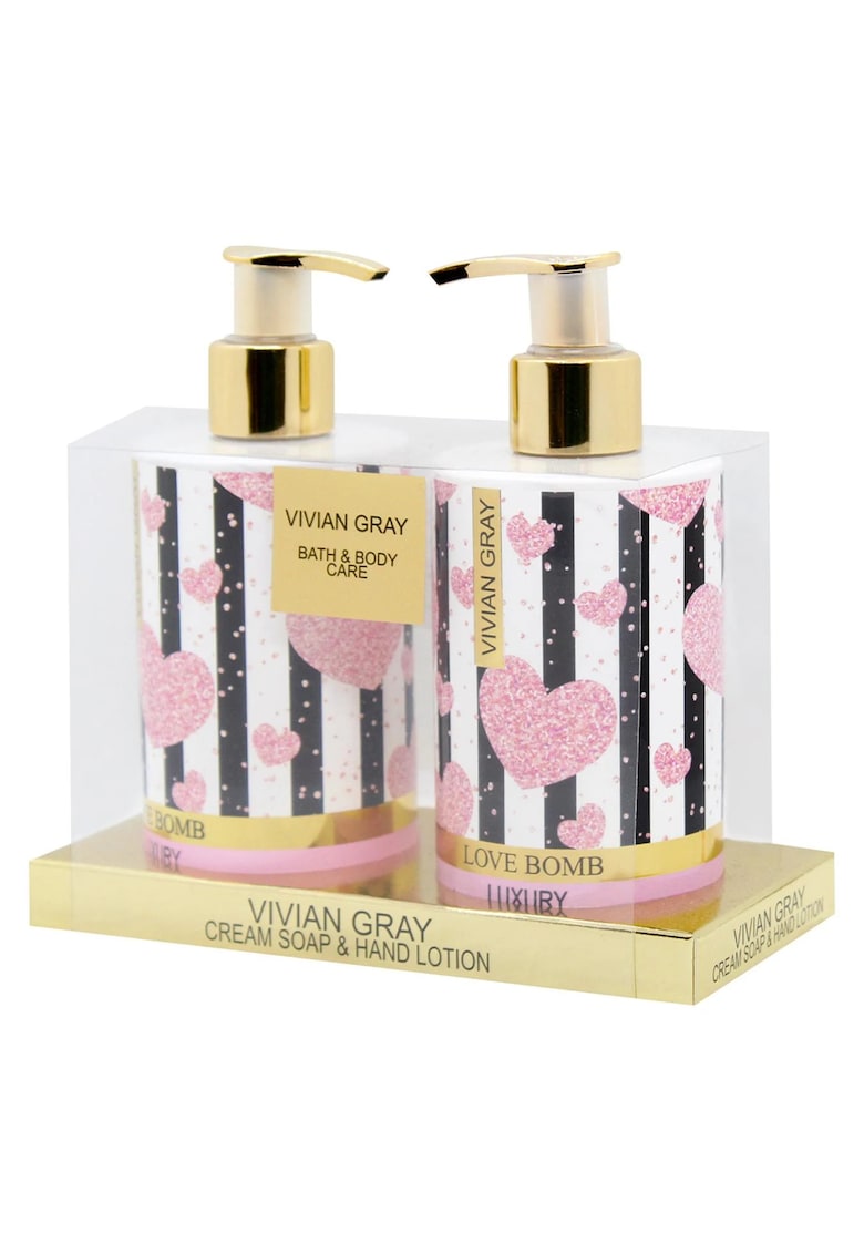 Set Sapun lichid Love Bomb - Cleansing - 250 ml + Lotiune de maini - 250 ml
