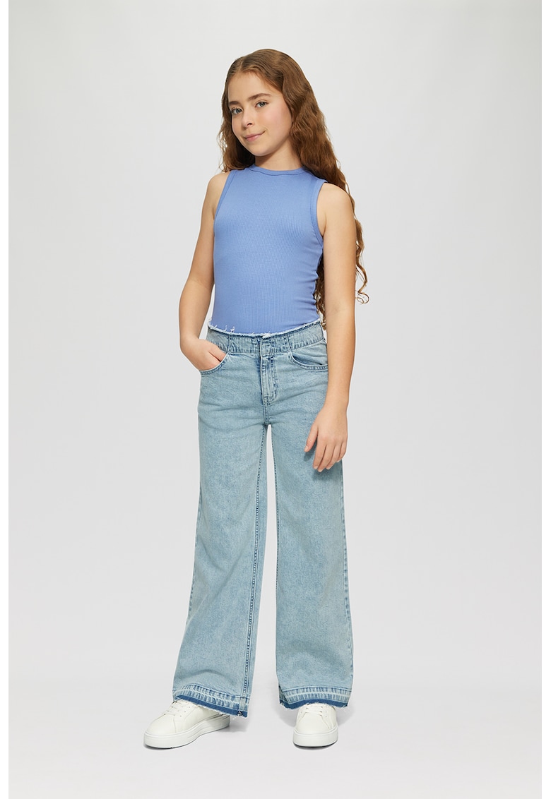 Blugi cu croiala ampla - Albastru deschis