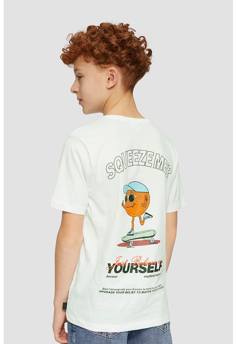 Tricou cu model grafic pe spate Tricou cu model grafic pe spate