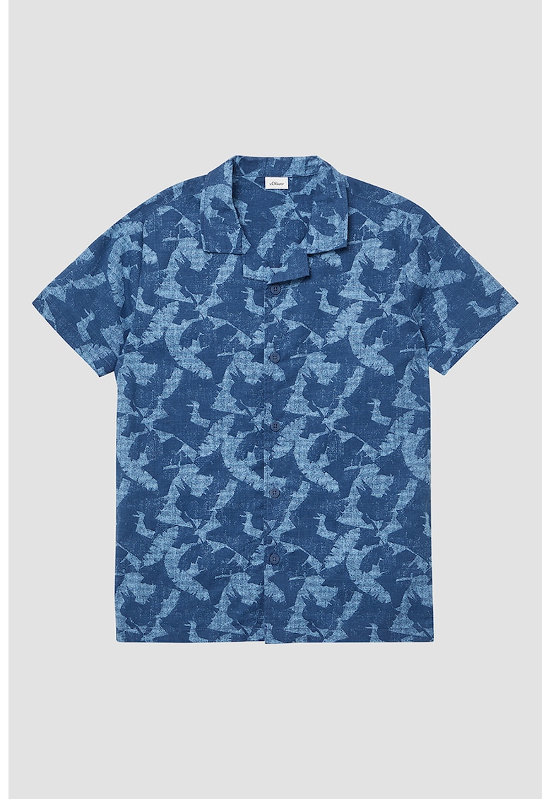 Camasa cu maneci scurte si model abstract