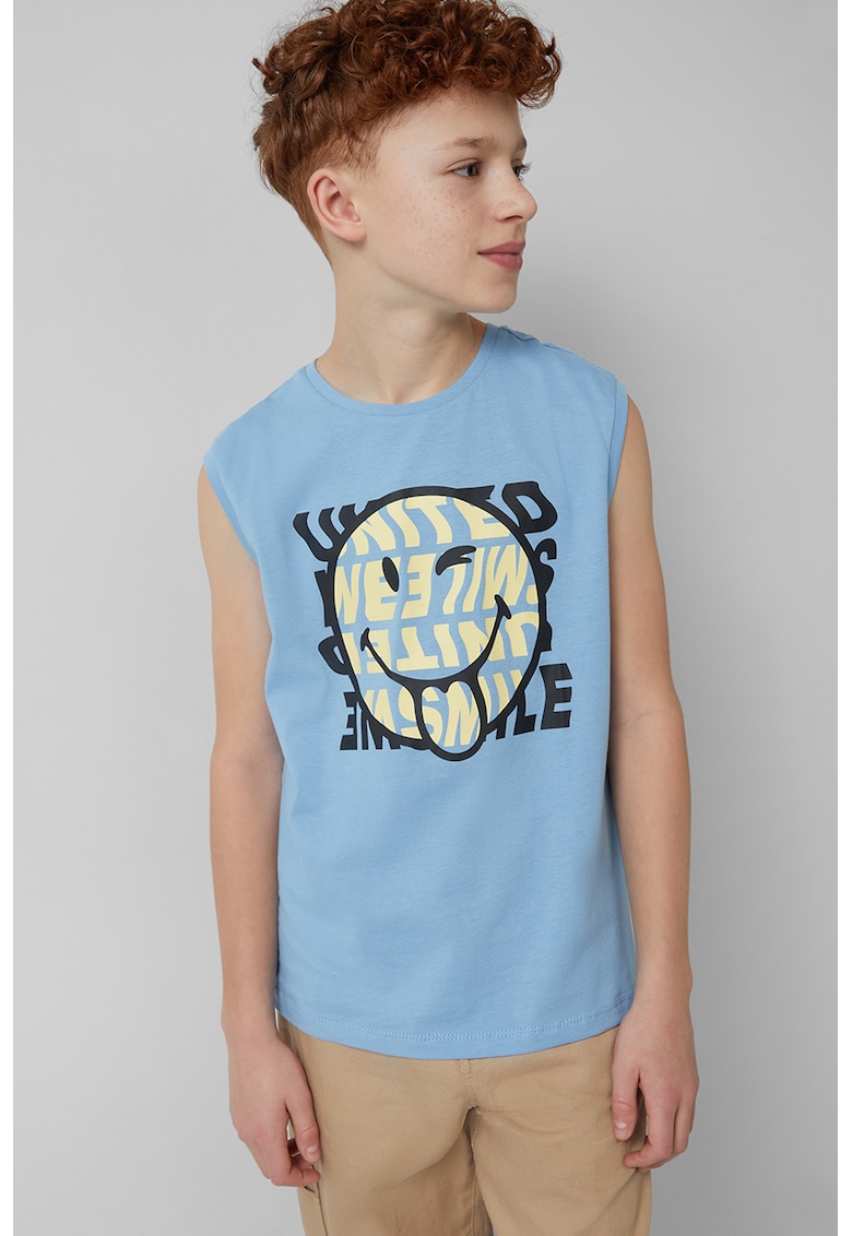 Top cu imprimeu grafic