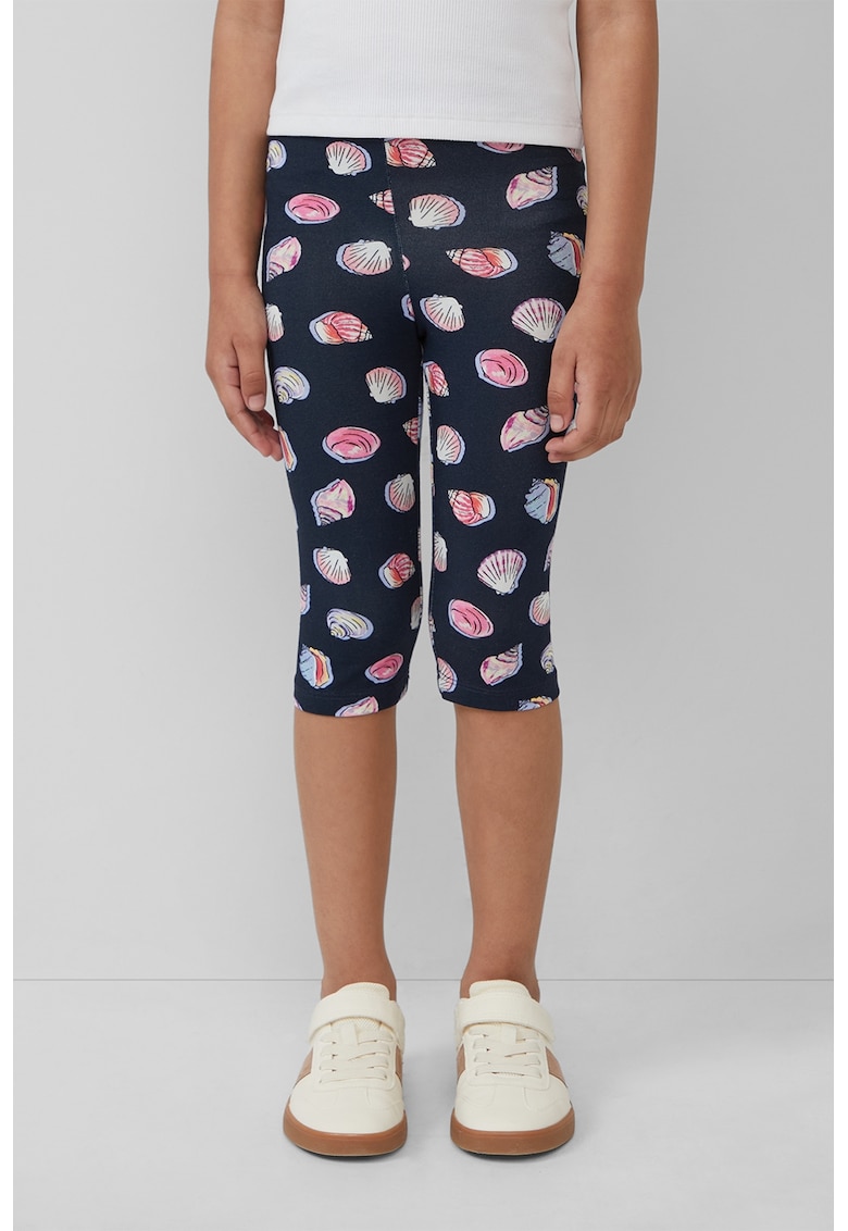 Pantaloni din amestec de bumbac cu imprimeu