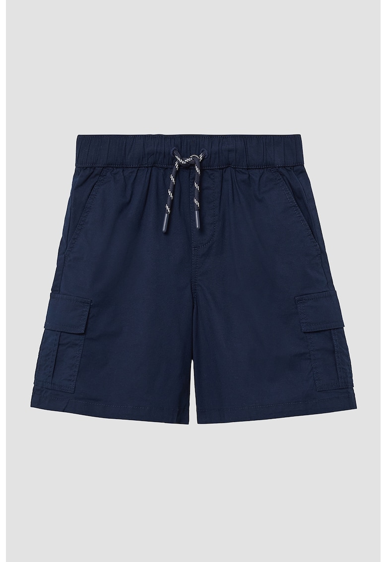 Pantaloni scurti cu buzunare laterale - Bleumarin