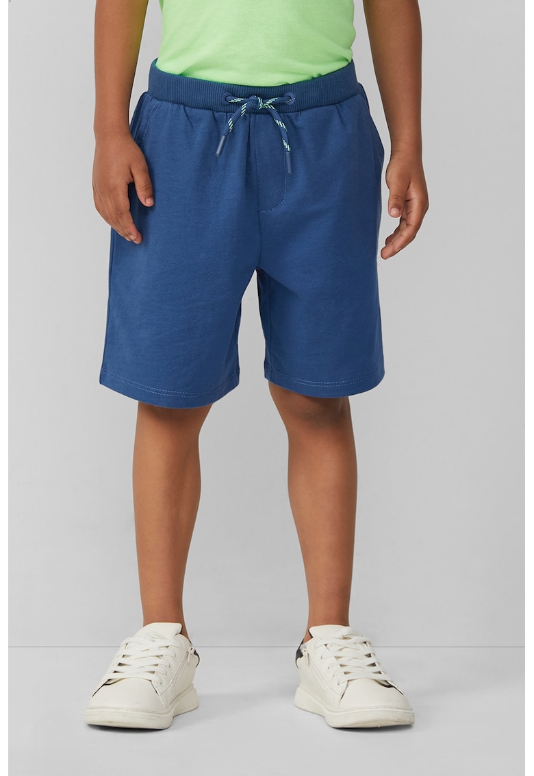 Pantaloni scurti cu talie ajustabila si model uni