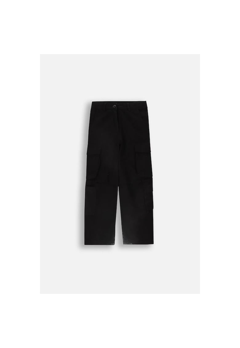 Pantaloni drepti de stofa cu buzunare