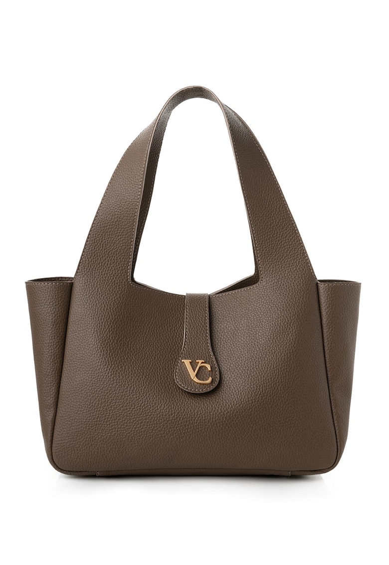 Geanta de piele ecologica cu logo metalic