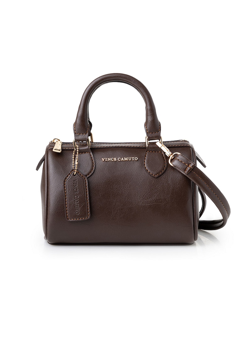 Geanta din piele ecologica cu maner si logo