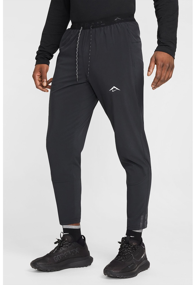 Pantaloni conici cu snur de ajustare pentru alergare