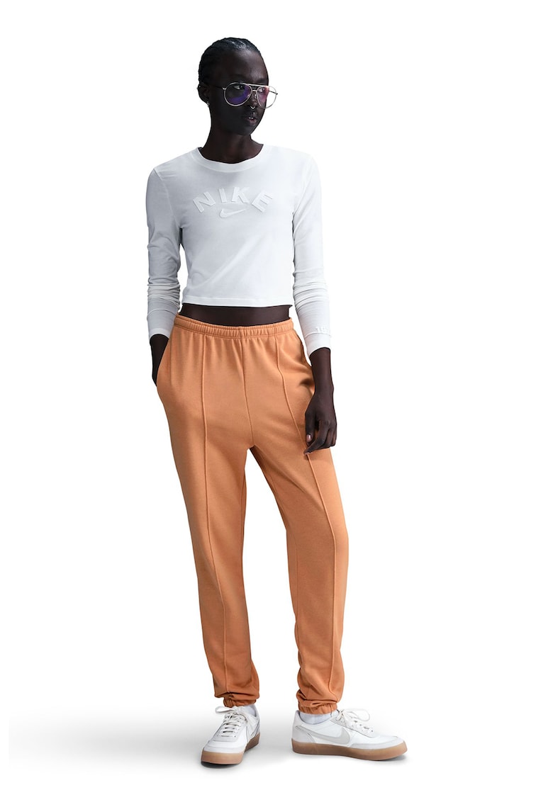 Pantaloni de trening din amestec de bumbac cu buzunzare laterale