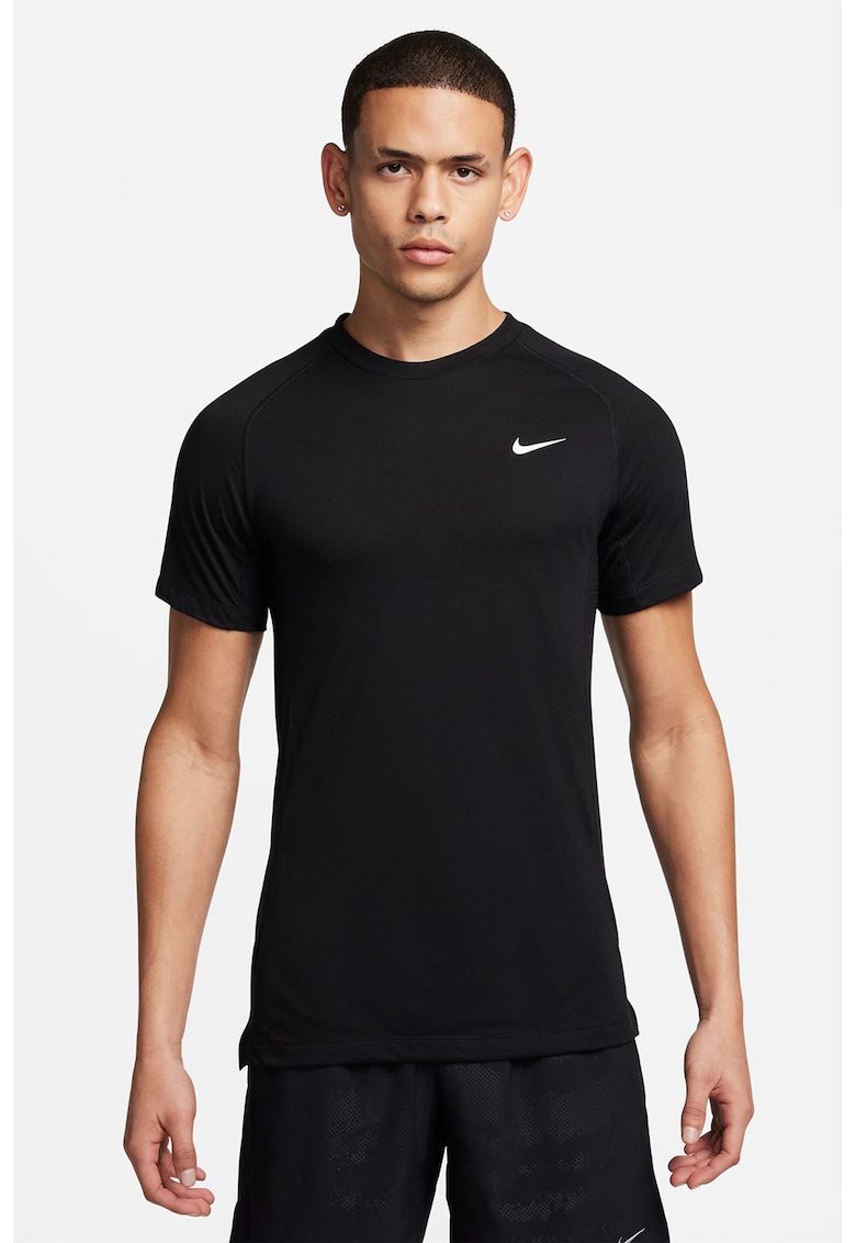 Tricou cu logo pentru fitness - Negru