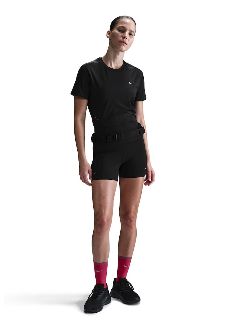 Tricou cu tehnologie Dri-FIT si logo reflectorizant - pentru alergare Swift Tricou cu tehnologie Dri-FIT si logo reflectorizant - pentru alergare Swift
