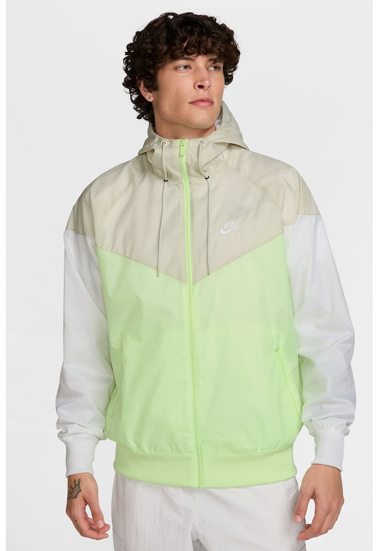 Jacheta cu gluga si aspect contrastant Windrunner Jacheta cu gluga si aspect contrastant Windrunner