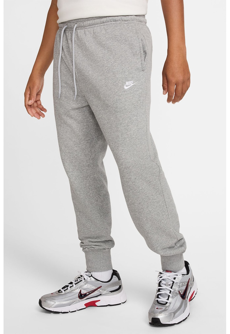 Pantaloni de trening din amestec de bumbac cu logo