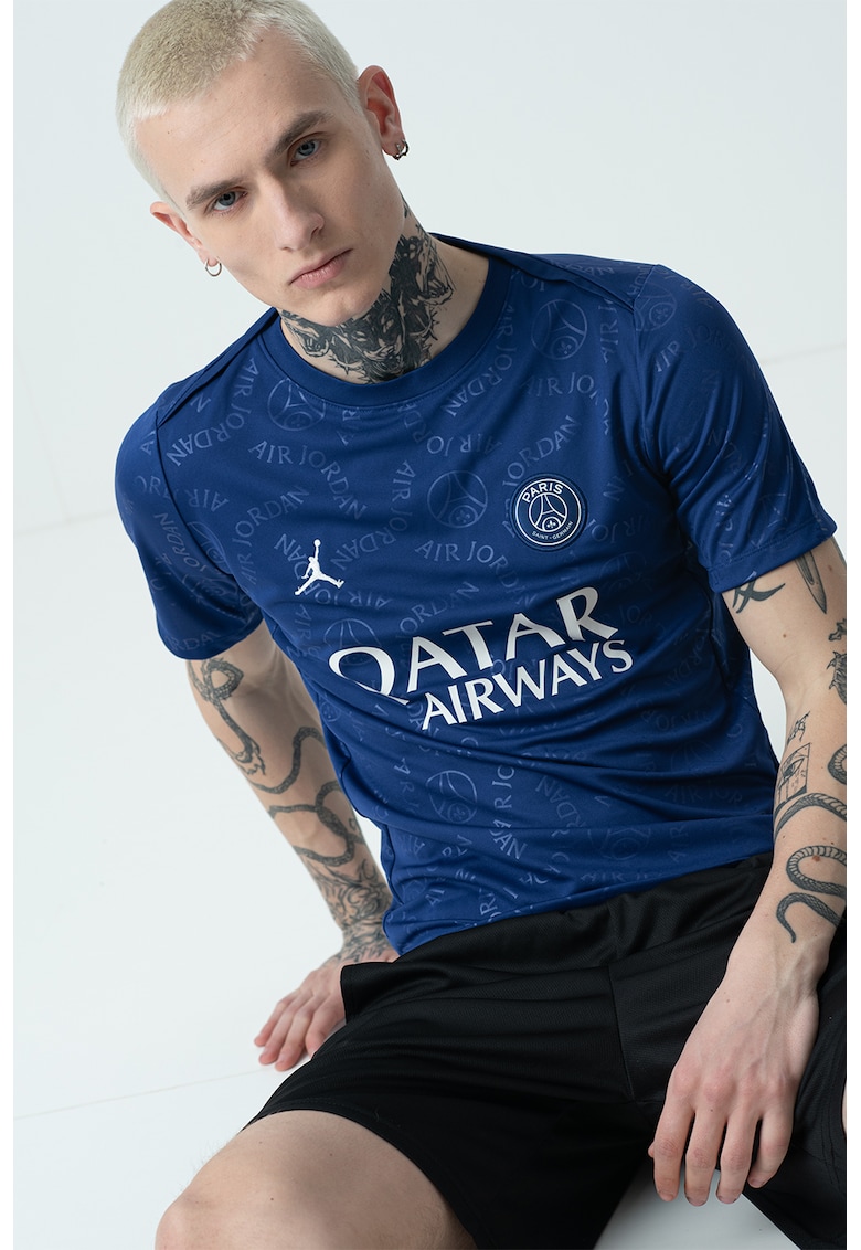 Tricou cu decolteu la baza gatului si imprimeu - pentru fotbal Performance