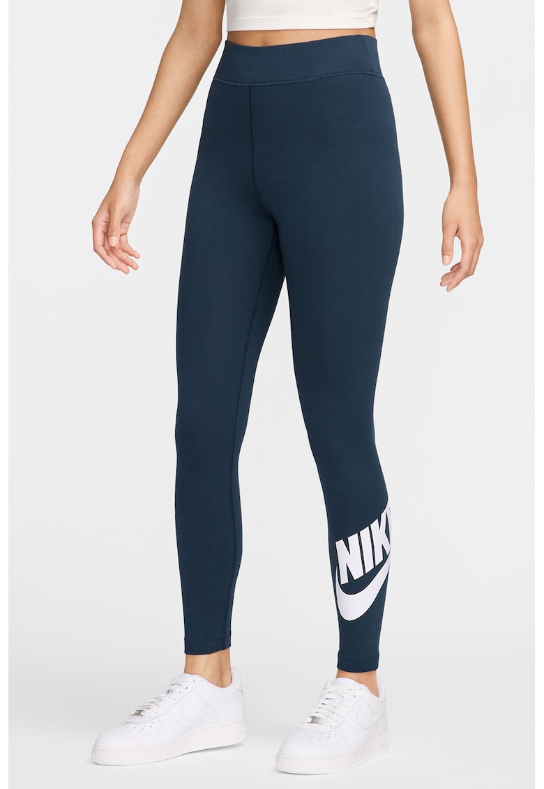 Colanti cu talie inalta Sportswear Classics - Bleumarin