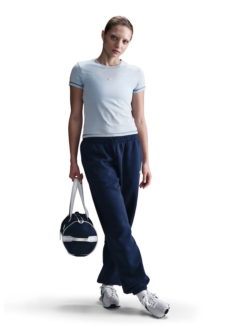 Tricou din amestec de modal cu logo discret