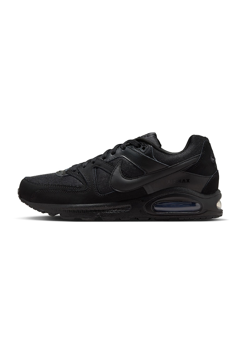 Pantofi sport de piele cu insertii de plasa Air Max Command - Negru