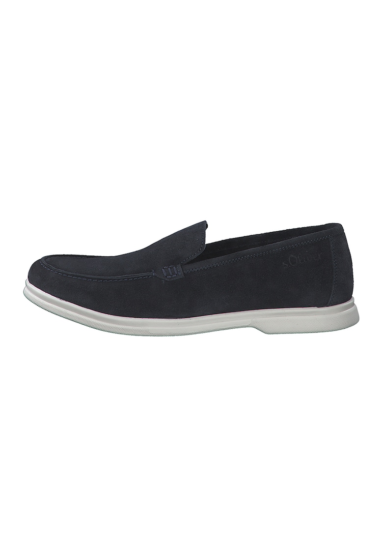Pantofi loafer de piele intoarsa