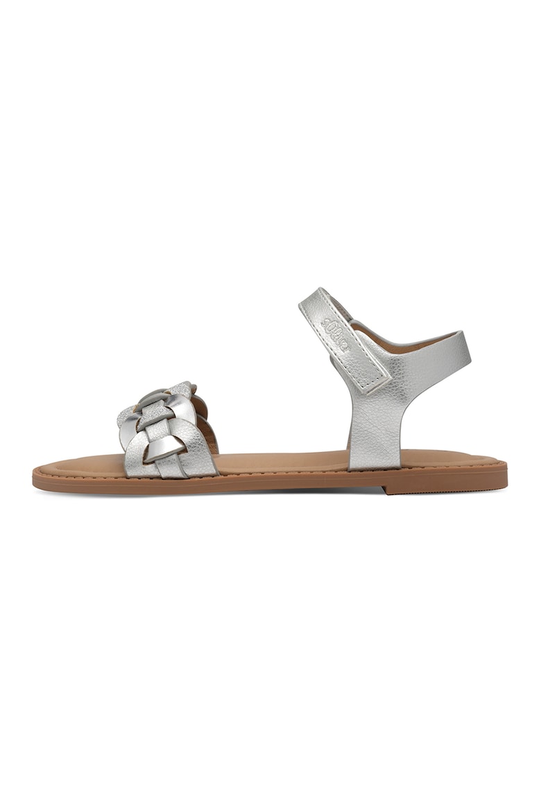 Sandale flatform cu velcro