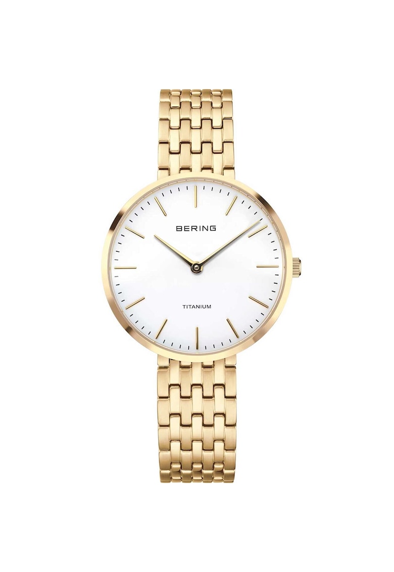 Ceas de dama Quartz - 34mm - 5ATM - Auriu