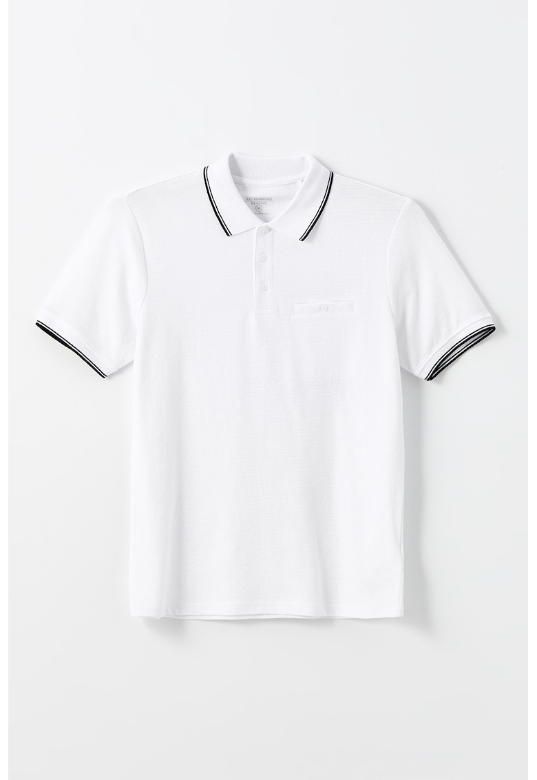 Tricou polo elastic